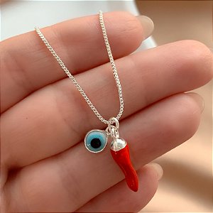 COLAR CORAÇÃO MICRO ZIRCÔNIAS FOLHEADO A PRATA⭐️