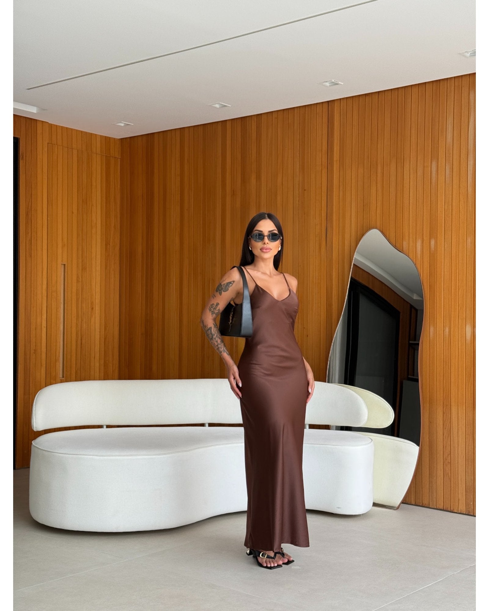 Vestido Cetim Zoe