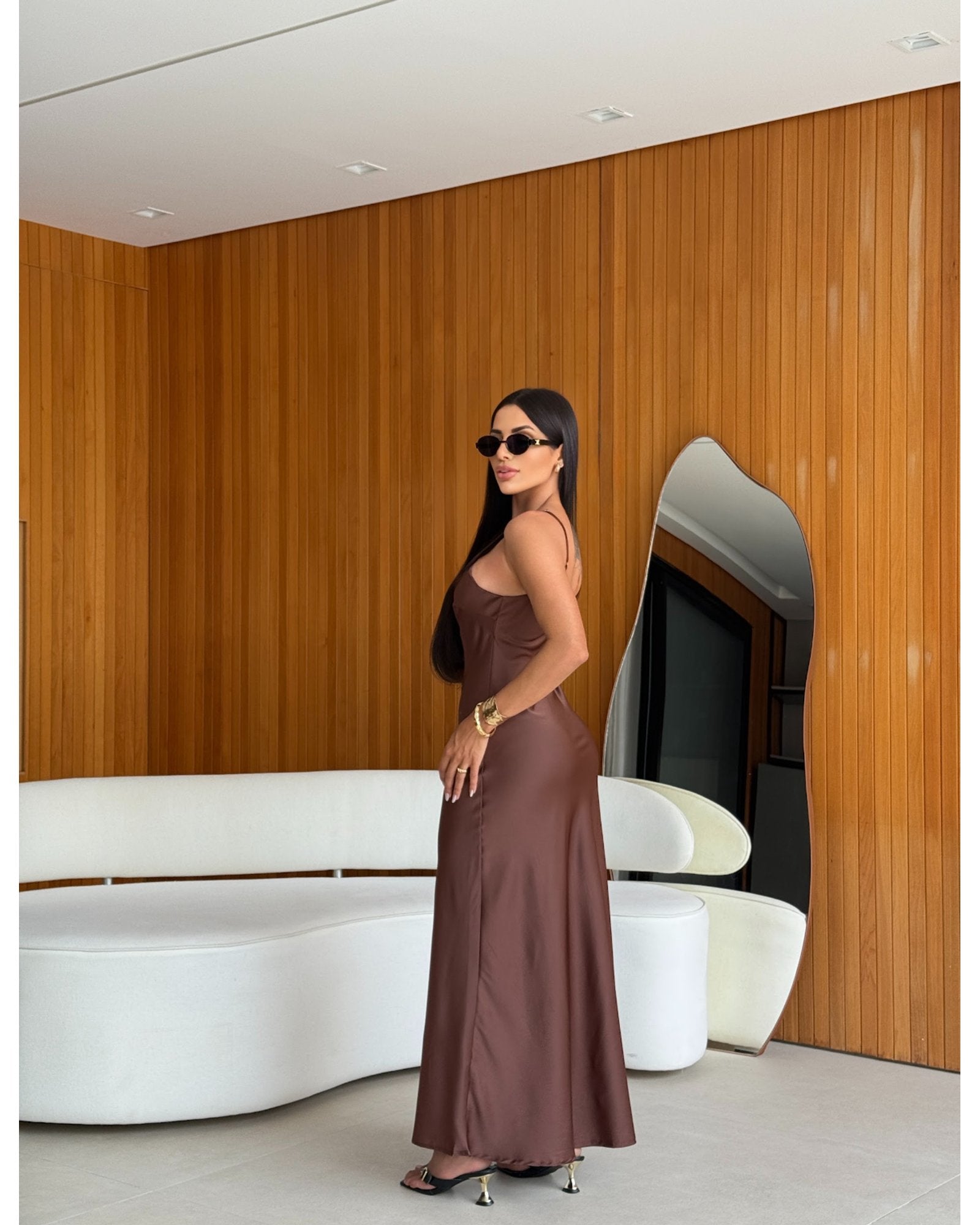 Vestido Cetim Zoe