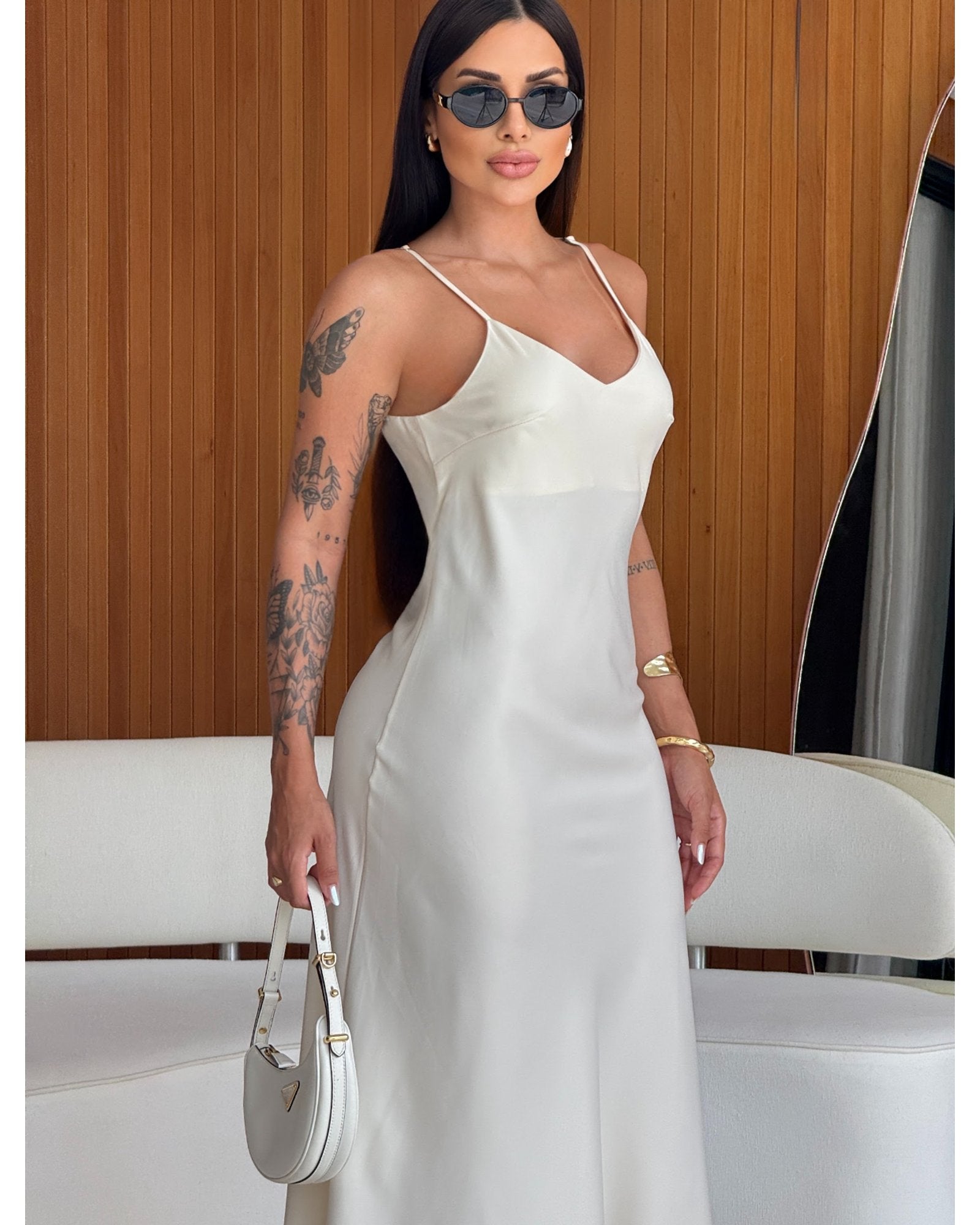 Vestido Cetim Zoe