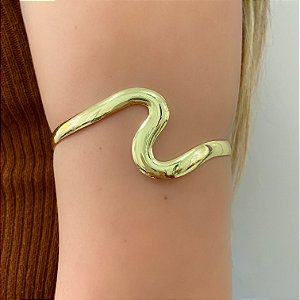 BRACELETE FIO CURVADO CONTRÁRIO LISO BIJU