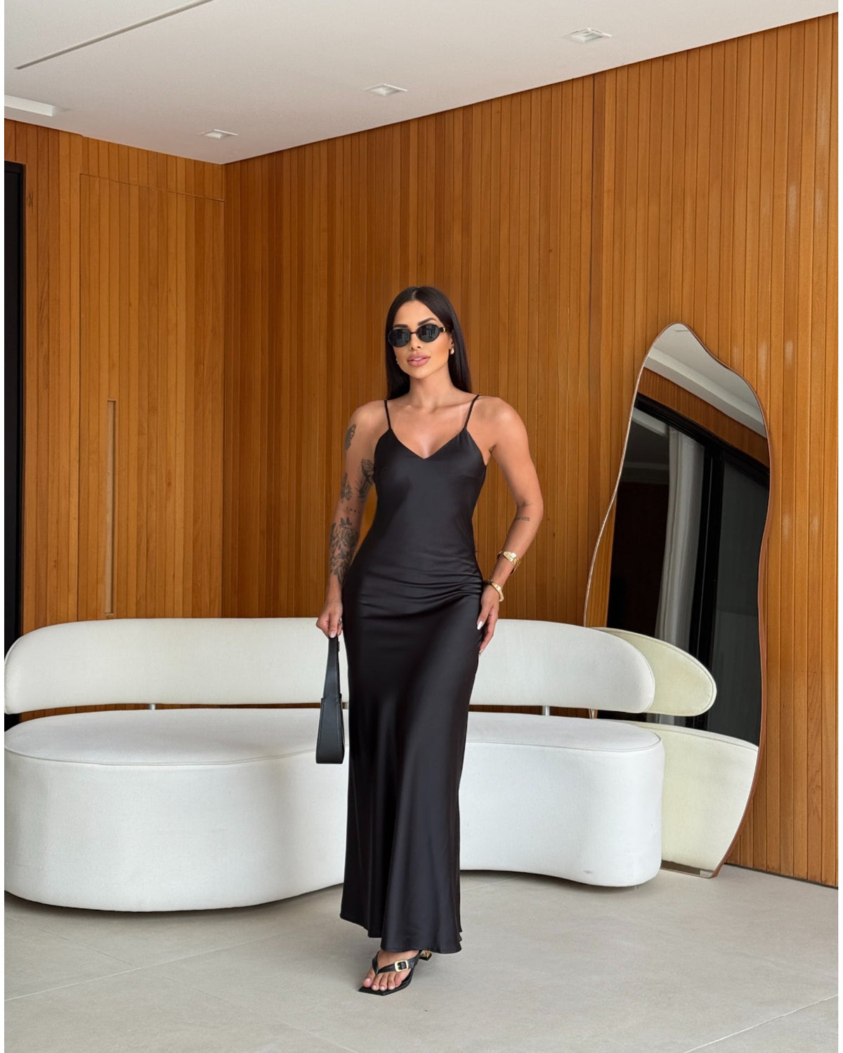 Vestido Cetim Zoe