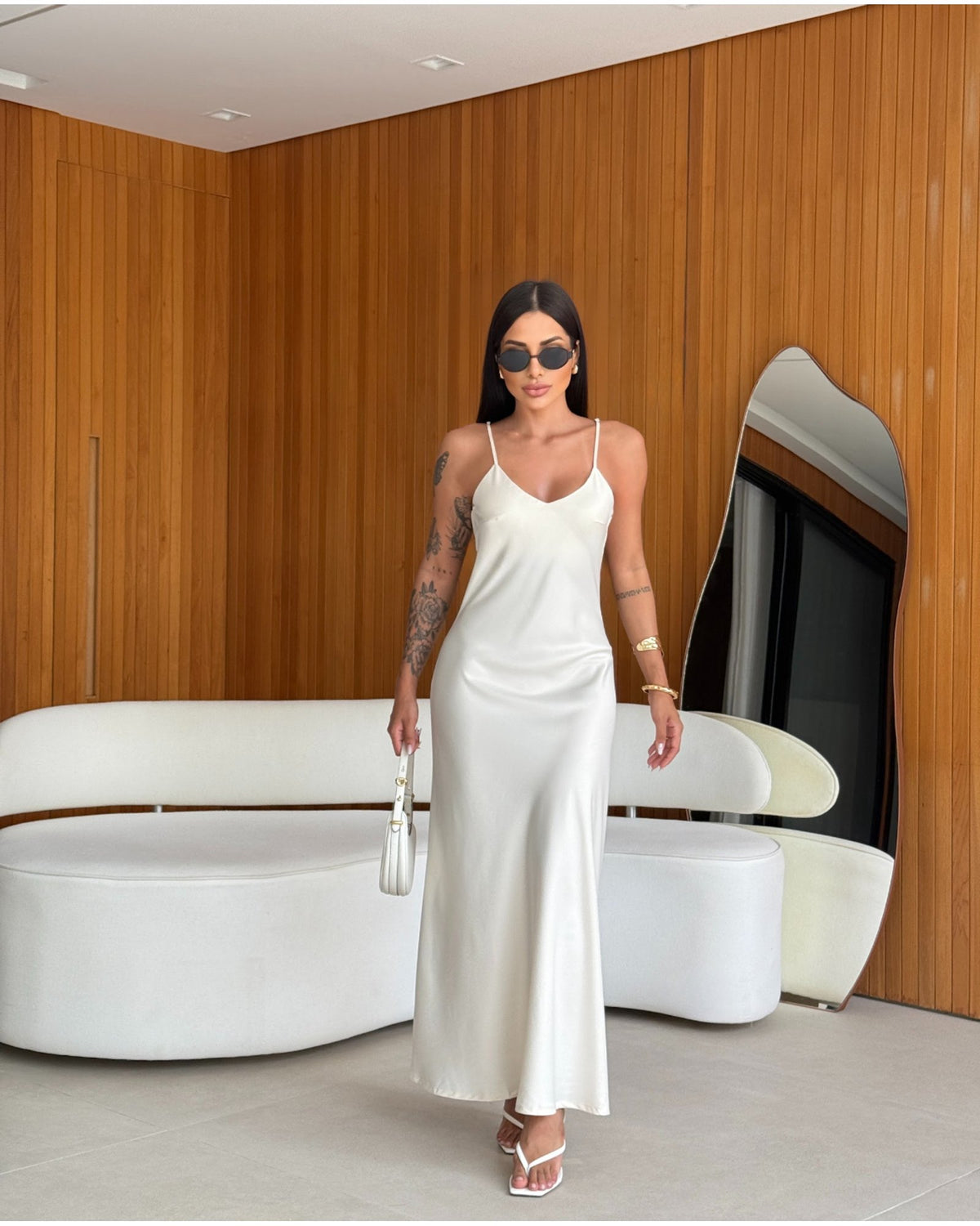 Vestido Cetim Zoe